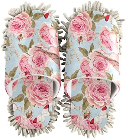 Roses Birds Mop Slipper