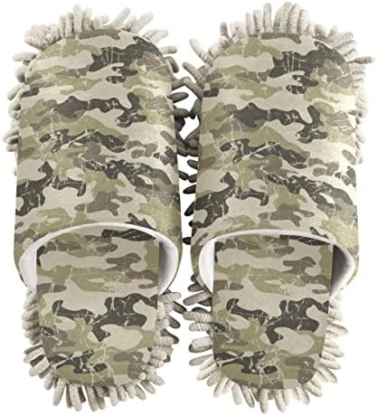 Camouflage Mop House Slippers