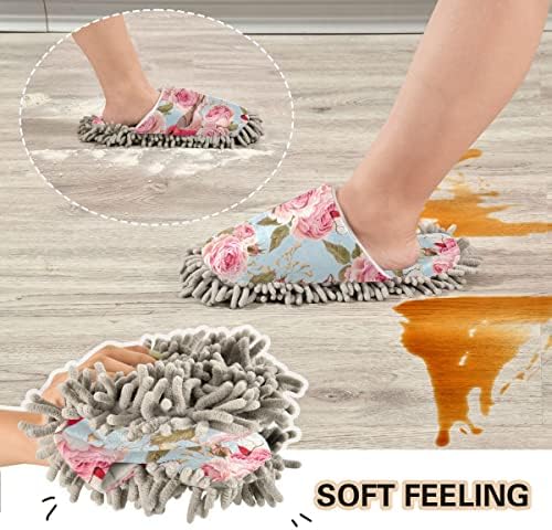 Roses Birds Mop Slipper