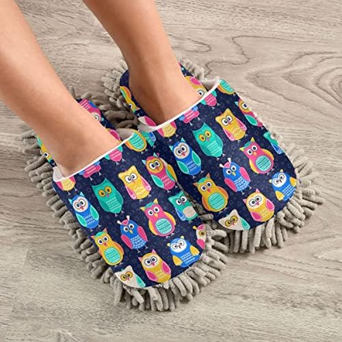 Owls Mop House Slippers for Floor Cleaning