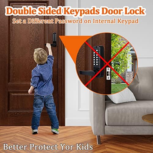 CODACE Combination Lock with Keypad - Front Door Security