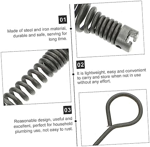 7-Piece DredgeSpring Connector Drain Cleaner Set for Clog Removal