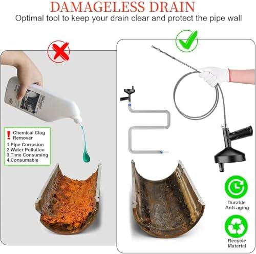 Pro-Grade 33ft Hair Food Blockage Drain Snake