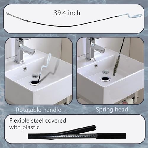 Reliable Drain Clog Solver with 1-Meter Length