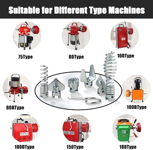 Versatile 7-Piece Auger Set for Drain Cleaning