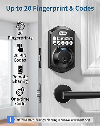 Teeho TE002W Secure Entry Smart Deadbolt Lock