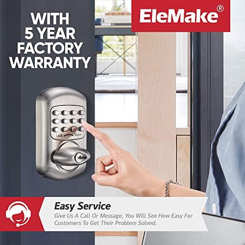 Bravex Keyless Deadbolt Keypad Entry Door Lock