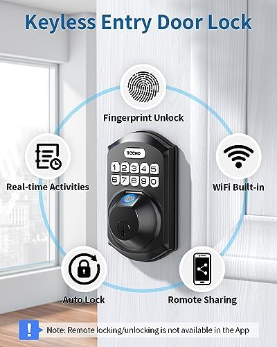 Teeho TE002W Secure Entry Smart Deadbolt Lock
