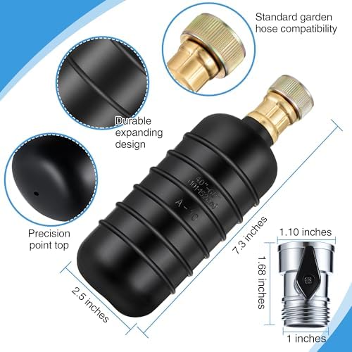 Enhon Drain Cleaning Bladder with Shut Off Valve 4-6 Inch