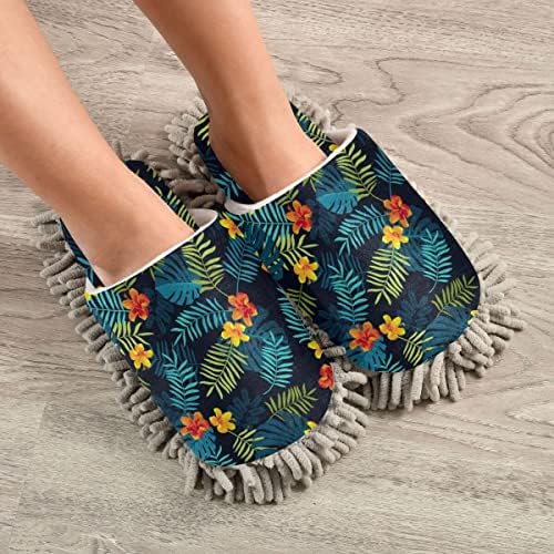 Stain-Resistant Hibiscus Slippers