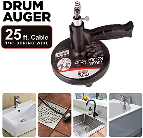 SU3248 housed in a drum mess-free and powerful for unclogging drains