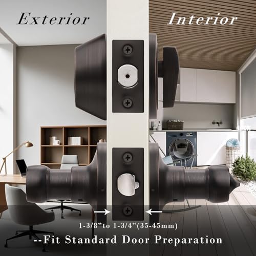 4-Piece Exterior Door Lock Set