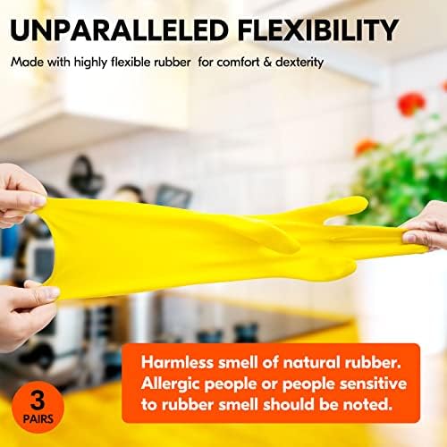 Vgo 3-Pairs Reusable Gloves Thick Durable