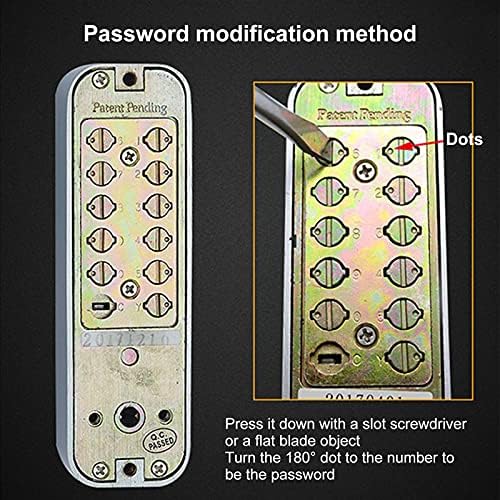 Sturdy Mechanical Keyless Door Lock with Keypad for Front Doors
