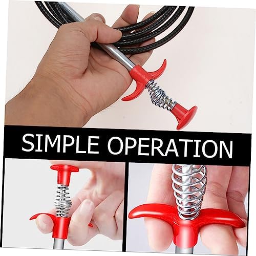 Two-Piece Dredging Auger Hose for Plumbing and Drain Cleaning