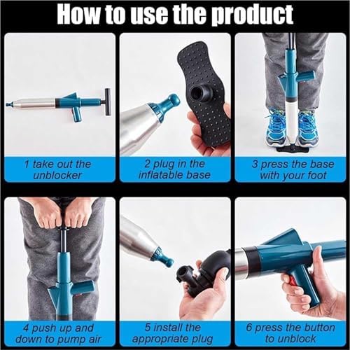 Fast-acting Pneumatic Plunger for Efficient Drain Cleaning