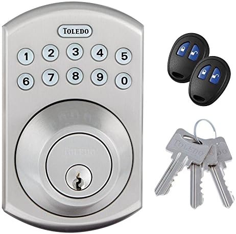 High-Quality Single Cylinder Keyless Electronic Deadbolt with Remote Refurbished