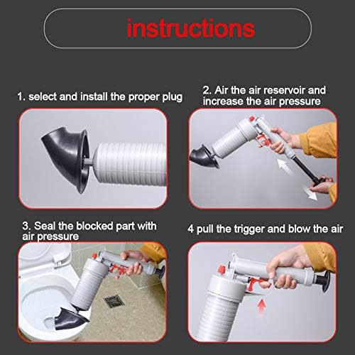Arinda Toilet Blaster Effortless Drain-Clearing Solution