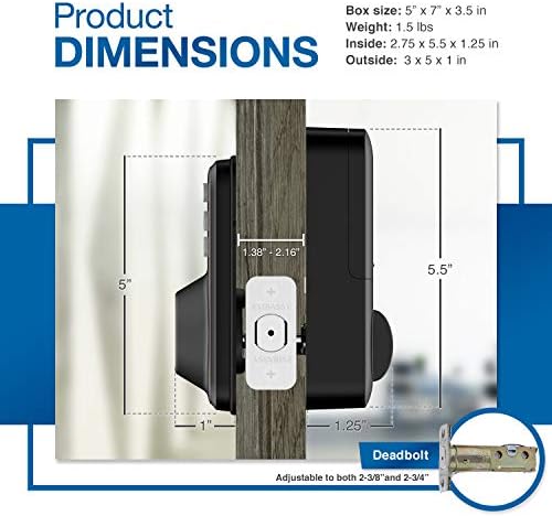Embassy Door Lock with Illuminated Keypad