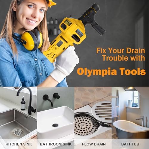 Olympia 410-763 14in Drain Cleaner with LED Light