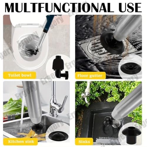 Ergery Pneumatic Floor Drain Unclogging Tool