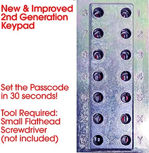 Secure Door Deadbolt with Keyless Entry for Small Doors