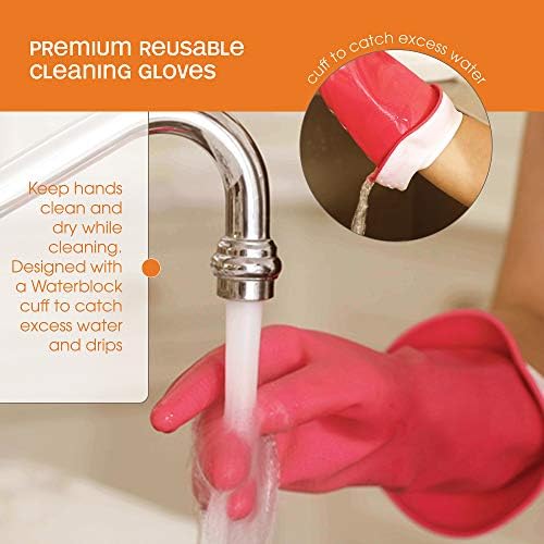 Casabella Premium Waterblock Gloves Large Pink