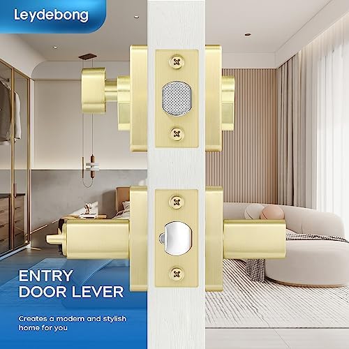 Leydebong 5-Piece Gold Door Handle Set