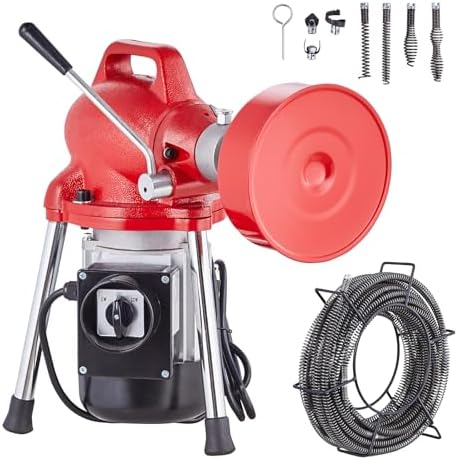 VEVOR 250W Electric Drain Cleaner with 250W Motor