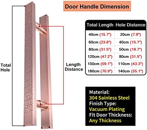 Thoughtfully Designed H-Shaped Door Handle with Cloud Pattern