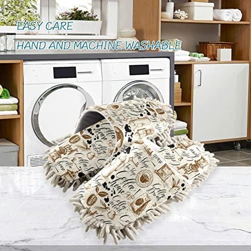 Coffee Mop Slippers for Women - Comfort Supportive Washable