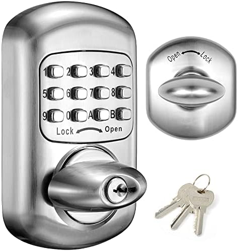 Bravex Keyless Deadbolt Keypad Entry Door Lock