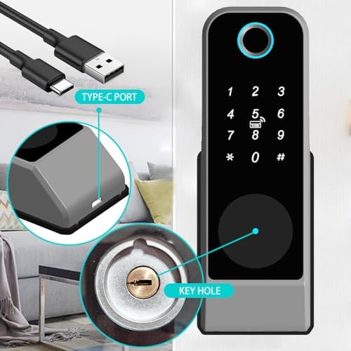 Smart Door Lock with Fingerprint Keyless Entry