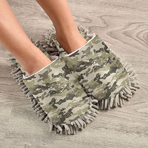 Camouflage Mop House Slippers