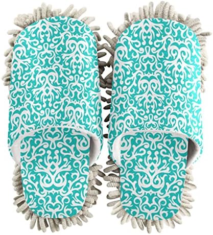 Premium Washable Mop Slippers for Easy Floor Cleaning by DOMIKING