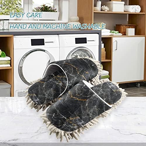 Meet Your New Mop Buddy DOMIKINGMarble Mop Slippers