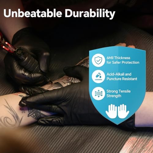 UYKKE Heavy Duty Nitrile Gloves