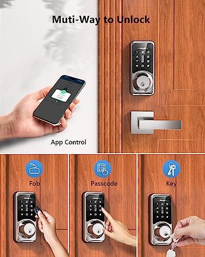 Zowill IntelliSave Smart Deadbolt Lock with Full Hd Touchscreen