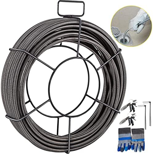 VEVOR 75 Feet 12 Inch Drain Cleaning Cable