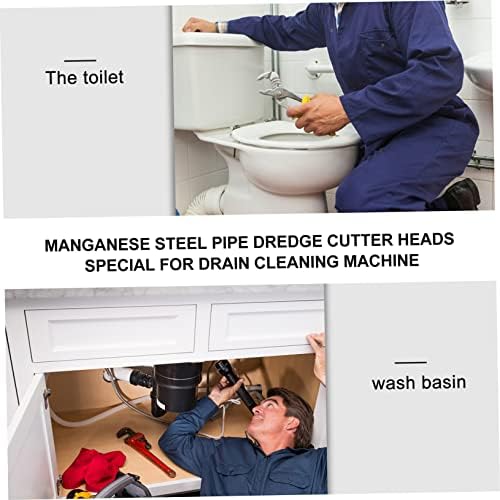 Powerful Drain Cleaning Set - Durable Manganese Steel Cutters for Efficient Drainage
