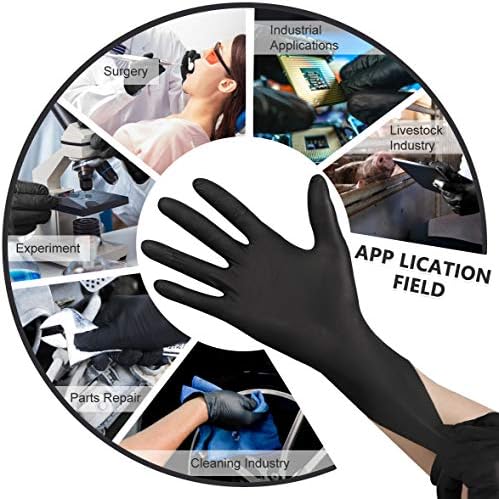Premium Black Nitrile Latex Gloves X-Large