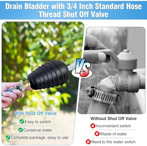 Enhon Drain Cleaning Bladder with Shut Off Valve 4-6 Inch