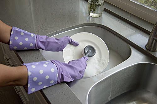 Evriholder Reusable Latex Gloves 3 Pairs Yellow Dishwashing Cleaning High-Quality