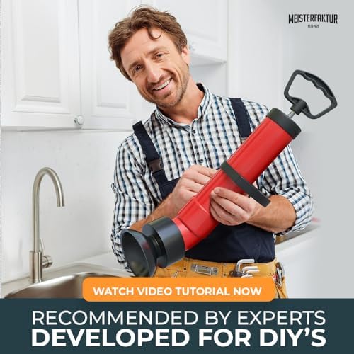 MEISTERFAKTUR Drain Blaster with 3 Attachments 68oz Volume