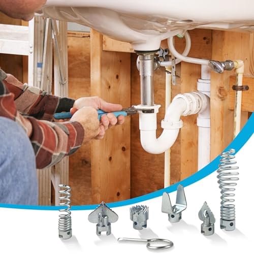 Versatile 7-Piece Auger Set for Drain Cleaning