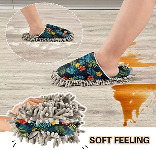 Stain-Resistant Hibiscus Slippers