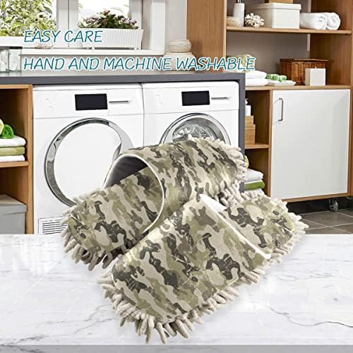 Camouflage Mop House Slippers
