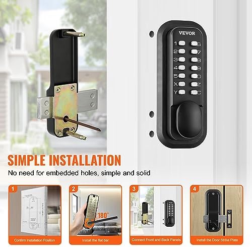 DOOR LOCK SET WITH KEEPasD Entry Door Lock