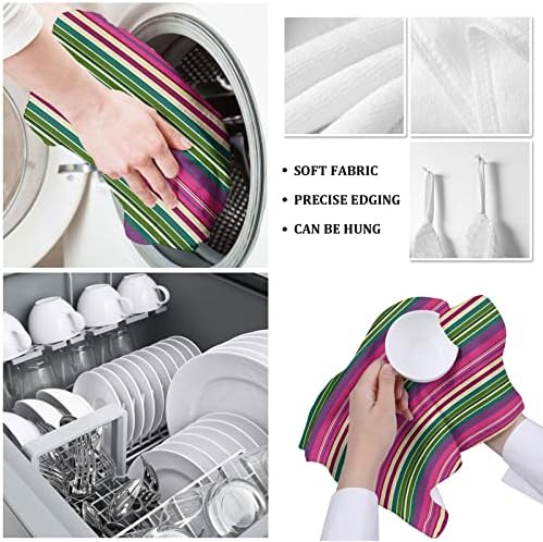 Colorful Stripes Kitchen Towels