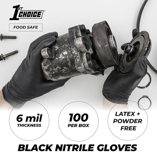1st Choice Nitrile Gloves Latex-Free for Cooking Cleaning
